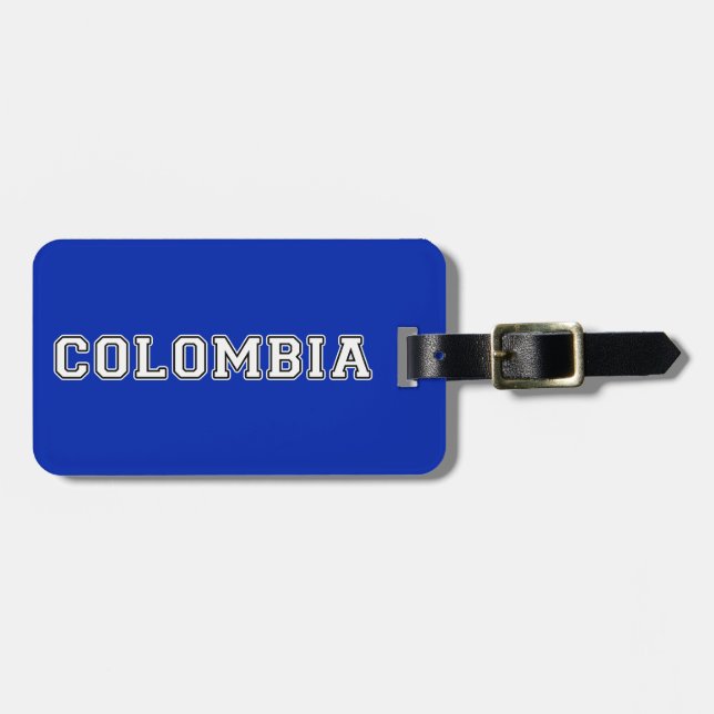 Colombia Luggage Tag (Front Horizontal)