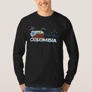 Colombia Medellin Palms Beach Bogota Souvenir Gift T-Shirt