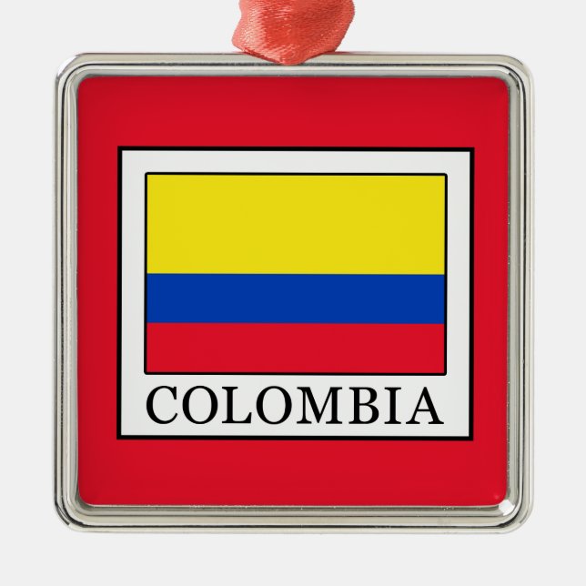 Colombia Metal Tree Decoration (Front)