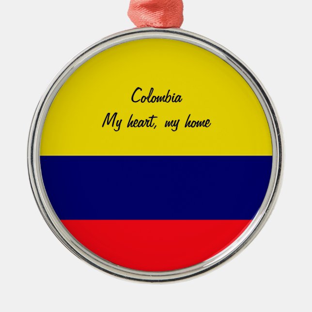 Colombia Metal Tree Decoration (Front)