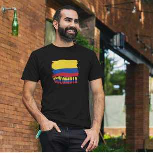 Colombia National Flag Travel T-Shirt