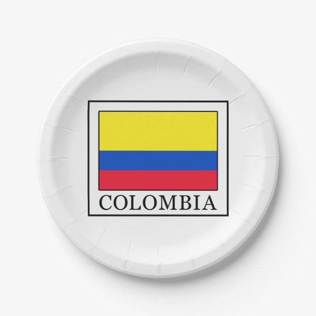 Colombia Paper Plate (Front)