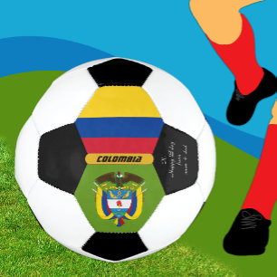 Colombia Personalised, Flag, Photo Soccer Ball