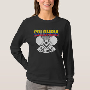Colombia Ping Pong Colombian Table Tennis Support T-Shirt