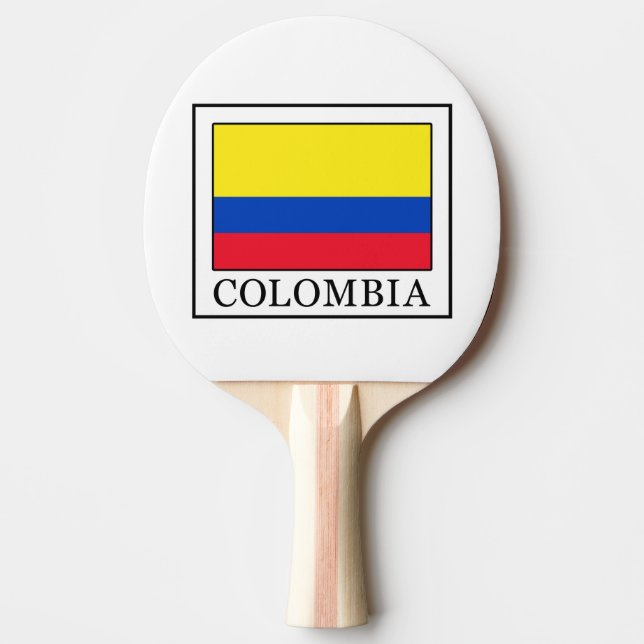 Colombia Ping Pong Paddle (Front)