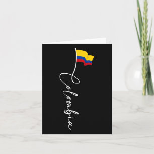 Colombia Pride Flag Colombian National Expat Patri Card