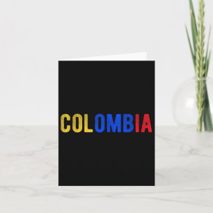 Colombia Pride Flag Colombian National Expat Patri Card