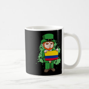 Colombia Proud Colombian Flag St. Patricks Day Lep Coffee Mug