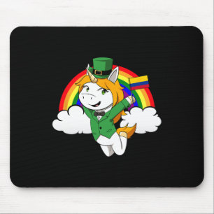 Colombia Proud Colombian Flag St. Patricks Day Uni Mouse Pad
