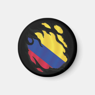 Colombia Ripped Flag Magnet