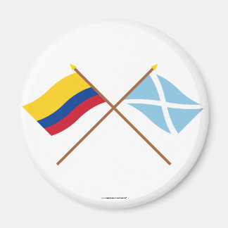 Colombia & San Andrés y Providencia Crossed Flags Magnet