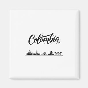 Colombia Skyline Travel Vacation Outfits Magnet
