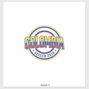 Colombia Soccer 2026 Soccer Bold Country Typograph