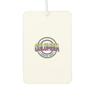 Colombia Soccer 2026 Soccer Bold Country Typograph Car Air Freshener