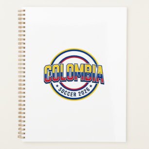 Colombia Soccer 2026 Soccer Bold Country Typograph Planner
