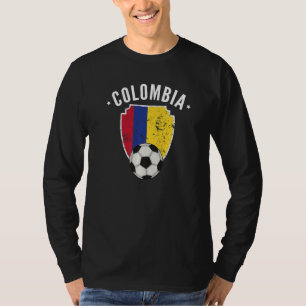 Colombia Soccer Colombia Flag Football Colombian P T-Shirt