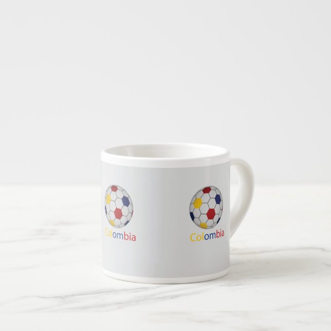 Colombia Soccer Espresso Cup (Front Right)