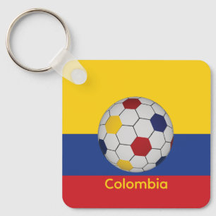 Colombia Soccer Keychain 