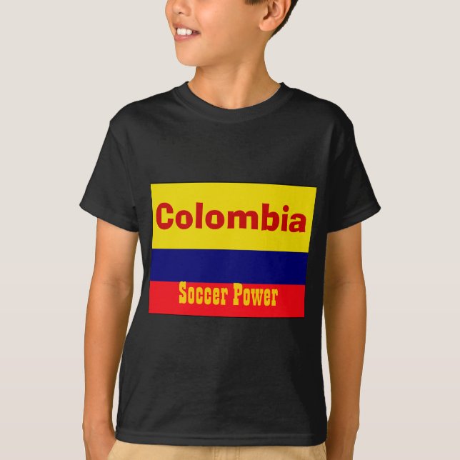 Colombia soccer power T-Shirt (Front)
