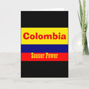 Colombia Soccer Power T Shirt  Card