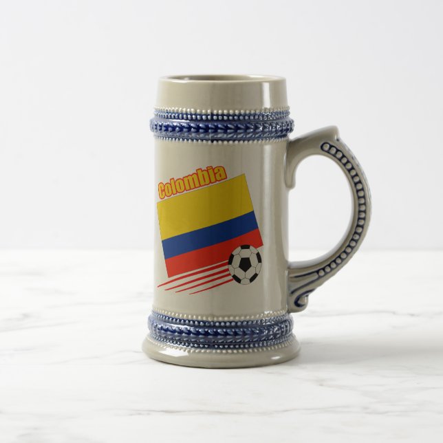 Colombia Soccer Team Beer Stein (Right)