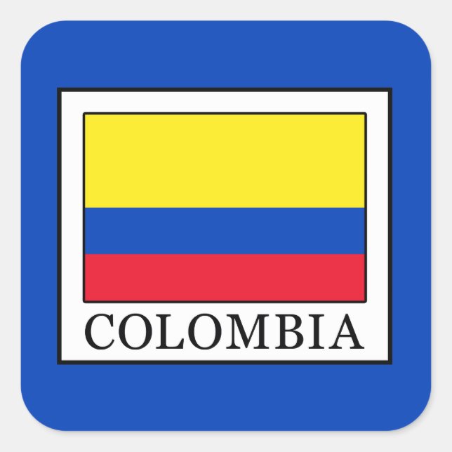 Colombia Square Sticker (Front)
