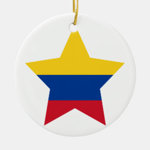 Colombia Star Ceramic Tree Decoration
