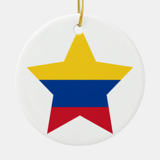 Colombia Star Ceramic Tree Decoration