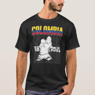 Colombia Table Tennis Support Colombian Ping Pong T-Shirt