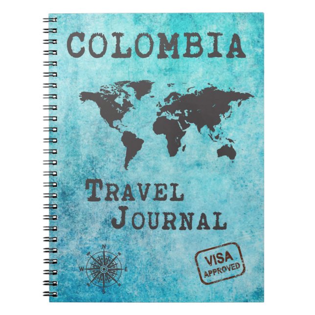 Colombia Travel Journal Vacation Trip Planner (Front)