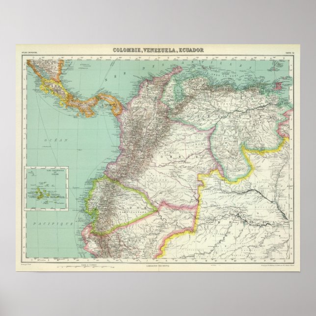 Colombia, Venezuela 2 Poster (Front)