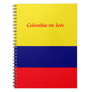 Colombia we love spiral notebook