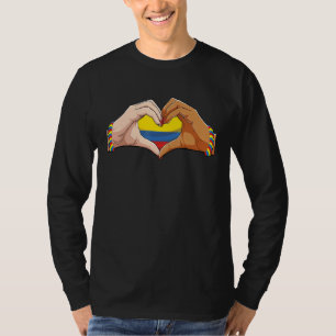 Colombia Women Men Patriotic Colombian Flag Colomb T-Shirt