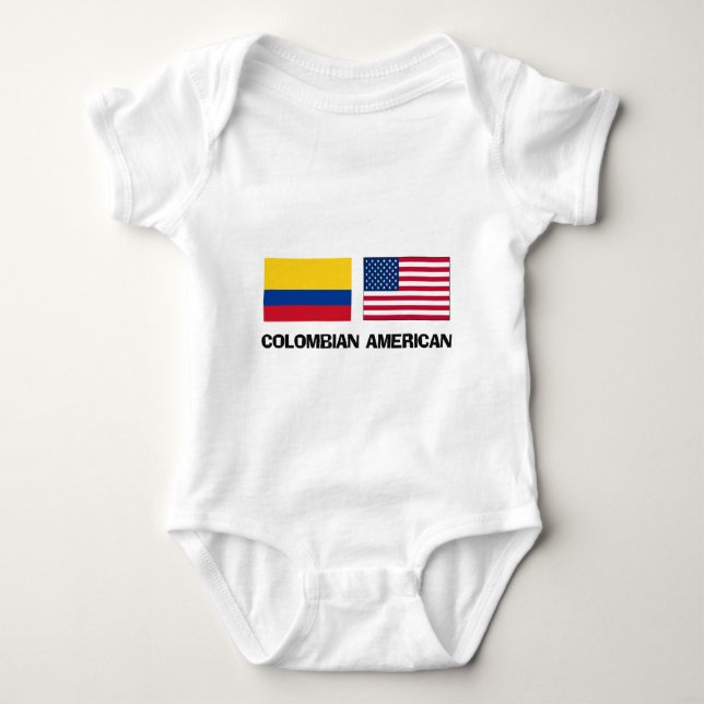 Colombian American Baby Bodysuit (Front)