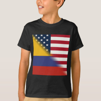 Colombian American Flag | Half Colombia USA T-Shirt