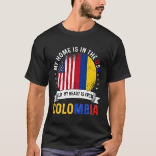 Colombian American Patriot Heart is from Colombia T-Shirt