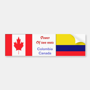 Colombian-canadian bumper stickers