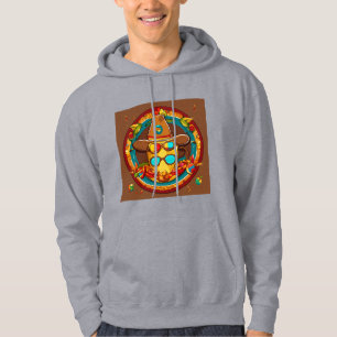 Colombian Coffee Heritage: Colourful Cartoon Desig Hoodie