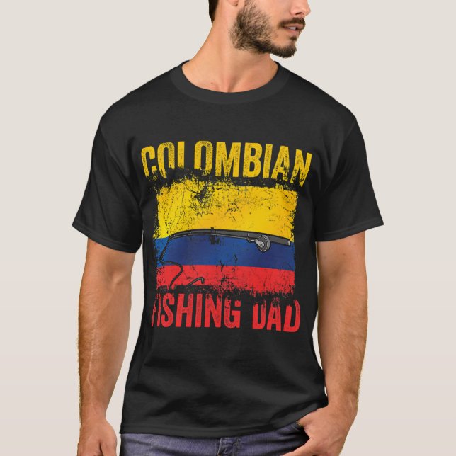 colombian fishing dad T-Shirt (Front)