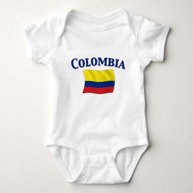 Colombian Flag 1 Baby Bodysuit (Front)