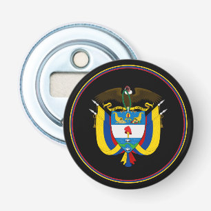 Colombian Flag Bottle Opener, Colombia Emblem Opener