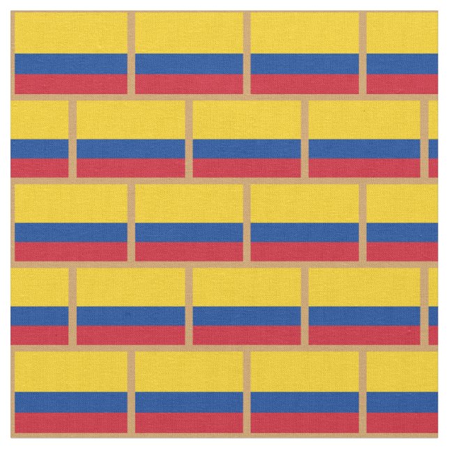 Colombian Flag & Colombia fashion Fabric /sports (Close Up)