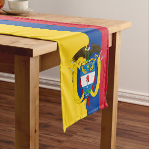 Colombian flag & Colombia house decor / sport fans Short Table Runner