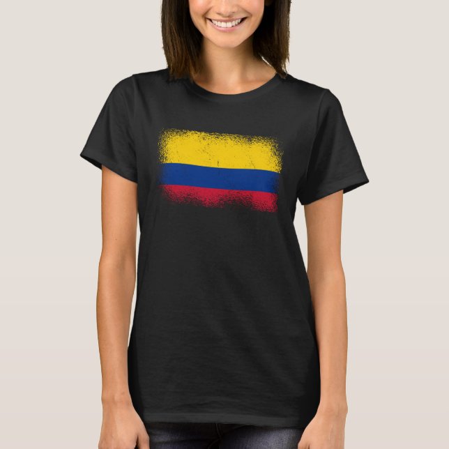 Colombian Flag Colombia T-Shirt (Front)
