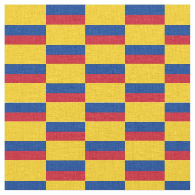 Colombian Flag & Colombia Trendy Fabric /fashion (Close Up)
