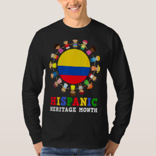 Colombian Flag Hispanic Heritage Colombia Boy Girl T-Shirt