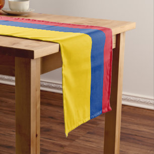 Colombian flag & Sports fan house decor /Colombia Short Table Runner