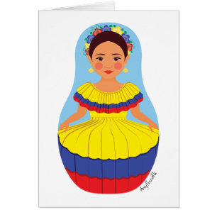 Colombian Matryoshka Card