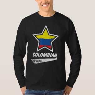 Colombian Original Proud Colombian Flag Colombia T-Shirt