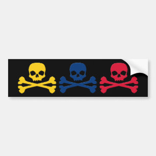 Colombian Skulls Bumper Sticker